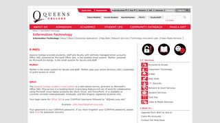
                            4. E-Mail - Queens College, City University of New York