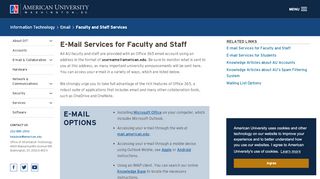 
                            8. E-Mail Services for Faculty and Staff | Office of Information Technology ...