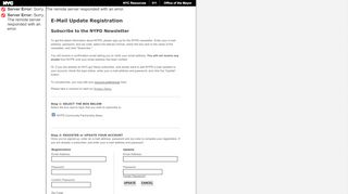 
                            5. E-mail Update Registration - NYPD - nyc.gov