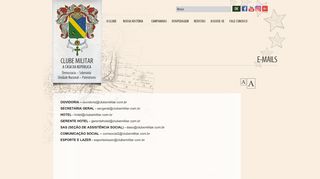 
                            5. E-MAILS | Clube Militar