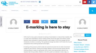 
                            7. E-marking is here to stay | Caribbean Examinations Council - CXC