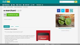 
                            2. e-merchant 1.2.17 Free Download