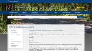 
                            9. e-MV11 electronic processing - Wisconsin DMV Official Government Site