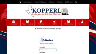 
                            8. E-Notes Subscription Portal ... - Kopperl Independent School District