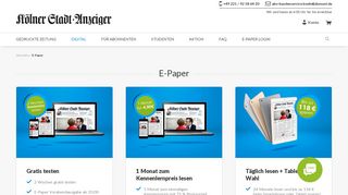 
                            4. E-Paper - Abo - Kölner Stadt-Anzeiger