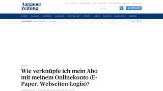 
                            4. (E-Paper, Webseiten-Login)? - Aargauer Zeitung