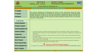 
                            8. e-PRERANA - Welcome to Professional Tax e …