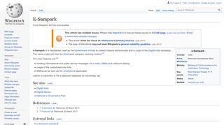 
                            5. E-Sampark - Wikipedia