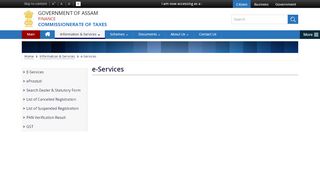 
                            7. e-Services | Commissionerate of Taxes | Government Of ...