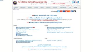 
                            3. e-Services - ICAI - The Institute of Chartered Accountants of India