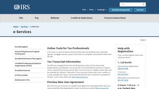 
                            3. e-Services | Internal Revenue Service