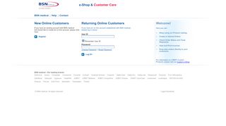 
                            8. e-Shop & Customer Care - BSN medical