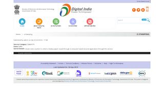 
                            2. e-Stamping | Digital India Programme