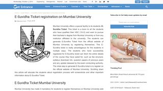 
                            7. E-Suvidha Ticket registration - Mumbai University ...