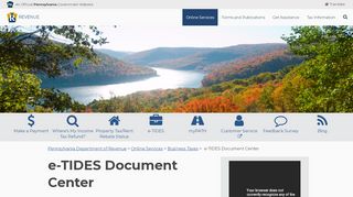 
                            7. e-TIDES Document Center - revenue.pa.gov