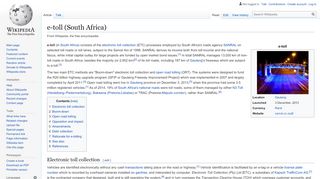 
                            5. e-toll (South Africa) - Wikipedia
