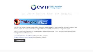 
                            5. E-Track - Ohio Substance Abuse Training Gateway
