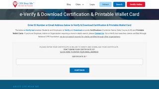 
                            7. e-Verify & Download Certification & Printable Wallet Card ...