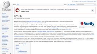 
                            7. E-Verify - Wikipedia
