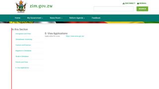
                            2. E- Visa Applications | Zimbabwe Government Portal