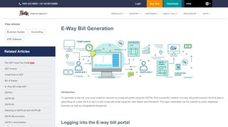 
                            5. E-Way Bill Generation - GST Software | ERP Software