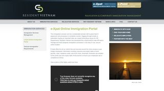 
                            7. e-Xpat Online Immigration Portal | Resident Vietnam