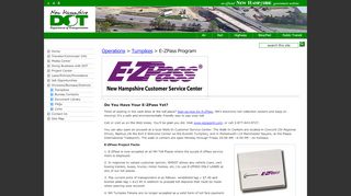 
                            7. E-ZPass Program | Turnpikes | NH Department of …