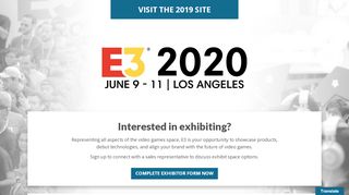 
                            1. E3 2019 | June 11 – 13 | Los Angeles Convention Center