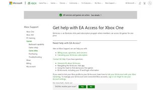 
                            11. EA Access for Xbox One Troubleshooting | EA Access Help