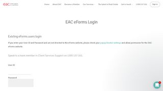 
                            3. EAC eForms Login – Estate Agents Co-operative