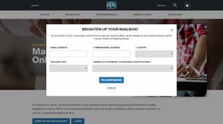 
                            9. eAccount - Manage Your PPG Account Online - PPG Paints