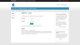 
                            7. EAD Pro - Login - EUROCONTROL