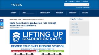 
                            8. Eagle Point boosts graduation rate through attention to attendance