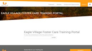 
                            4. Eagle Village Foster Care Training Portal - Eagle Village