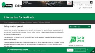 
                            1. Ealing landlord portal | Information for landlords | Ealing Council