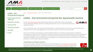 
                            3. eAMA - Das Internetserviceportal | AMA - AgrarMarkt Austria