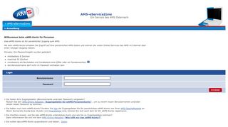 
                            4. eAMS-Konto Login - Personen | AMS