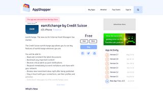 
                            4. eamXchange by Credit Suisse (Finance) - App Shopper