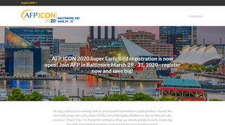 
                            3. Early Bird - AFP ICON 2020