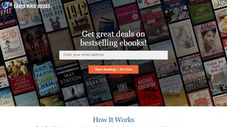 
                            1. Early Bird Books – eBook Deals Newsletter for Kindle or Other eReaders