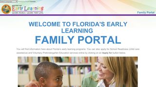 
                            4. Early Learning Family Portal: Home