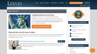 
                            7. Earn All 24 New York CLE Credit Hours Online Just $59 - LexVid