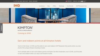 
                            2. Earn at Kimpton hotels - IHG Hotels & Resorts