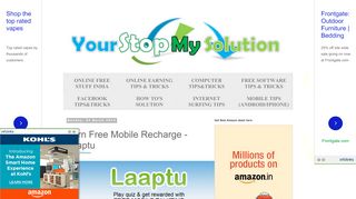 
                            4. Earn Free Mobile Recharge - Laaptu - Online Free Tips & Tricks