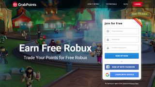 
                            2. Earn Free Robux - Redeem Instantly - GrabPoints