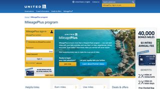 
                            2. Earn MileagePlus Frequent Flyer Miles | United Airlines