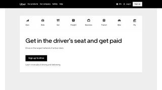 
                            4. Earn Money by Driving or Get a Ride Now - Uber