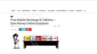 
                            2. Earn Money Online Easylaxmi - tech.omelto.com