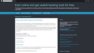 
                            8. Earn online and get usefull hacking tools for free.: How ...