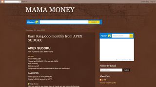 
                            4. Earn Rs14,000 monthly from APEX SUDOKU - MAMA MONEY